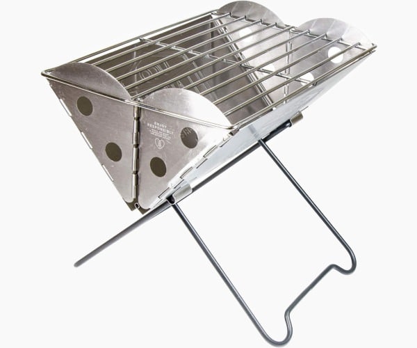UCO Flatpack Portable Stainless Steel Grill and Fire Pit