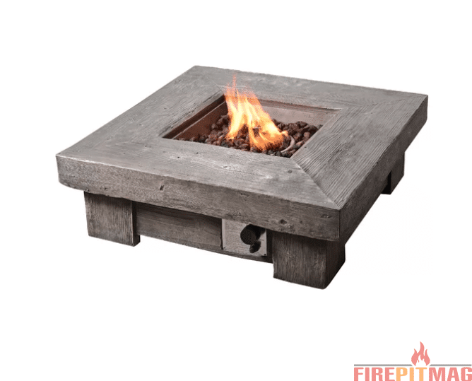 Retro Stone Stone Propane Fire Pit Table by Peaktop
