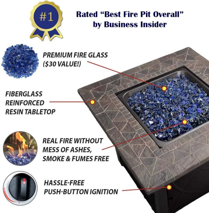 Blue Rhino Outdoor Propane Gas Fire Pit Review | Firepitmag
