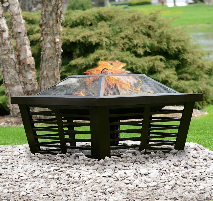 Pleasant Hearth OFW191S Hudson Square Steel Firepit Review