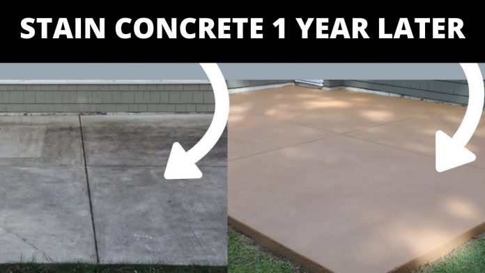 How do you stain concrete yourself?