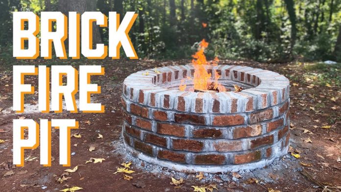 Building a Fire Pit with Standard Sized Bricks